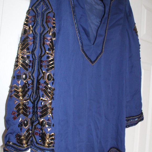 Blue Evening Dress by Jenny Packham - Picture 3 of 5